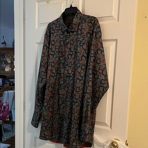 NWOT Men’s XLT Luciano Visconti Black LS Shirt